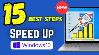 Best 15 Steps to Speed Up Windows 10 🚀🚀 in 2024 [upl. by Oicafinob905]