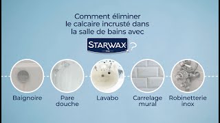 Comment éliminer le calcaire incrusté dans la salle de bain [upl. by Airdnaxila]