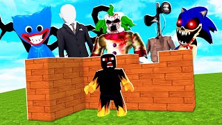 CONSTRUA PARA SOBREVIVER OS MONSTROS NO ROBLOX [upl. by Bauske]