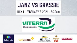 JANZ vs GRASSIE  2024 Viterra Championship Day 1 [upl. by Norra]