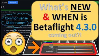 When is Betaflight 43 coming out  whats NEW [upl. by Ahseele256]