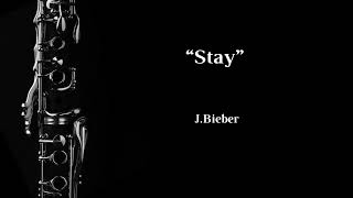 Stay JBieber  Clarinet Solo  Musical Accompainment [upl. by Magree]