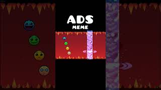 Geometry Dash 22 ADS cringe shorts deluxe12 [upl. by Casey]