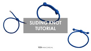 Sliding knot DRIE VARIATIES  Paracord tutorial NEDERLANDS [upl. by Lyndell]