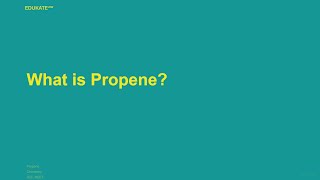 What is Propene [upl. by Bomke]