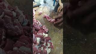 💥Fresh Red Meat 🍖 cutting skills🤩 shortsfeed trending shorts cuttingskils goatmeat [upl. by Annet]