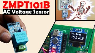 ZMPT101B 250V AC Voltage Sensor with Arduino Voltage Monitoring [upl. by Phil35]