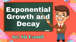 Exponential Growth and Decay  Basic Calculus [upl. by Eseilenna]