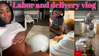 LABOR AND DELIVERY VLOG3 pushes16 hours of Labor Surprise LaborLast days being pregnant [upl. by Jessamine]