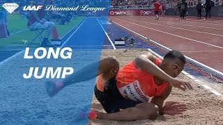 Juan Miguel Echevarría Jumps 883 To Win Mens Long Jump  IAAF Diamond League Stockholm 2018 [upl. by Brenda]