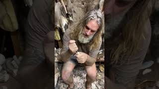 “Y” Handle Dagger primitiveskills survival bushcrafting bushcrafters stonetools caveman stone [upl. by Shlomo]