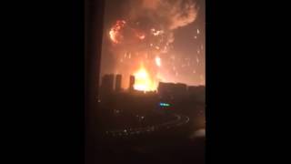 【BREAKING Tianjin “atomiclike” blast 1】 200K TNT Tianjin Tanggu China 天津大爆炸天津大爆炸 [upl. by Emmaline]