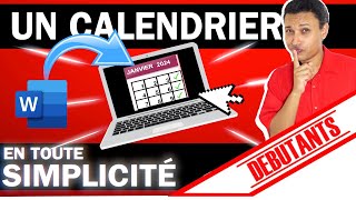 COMMENT FAIRE UN CALENDRIER FACILE COURS INFORMATIQUE DÉBUTANT SÉNIOR [upl. by Cato]