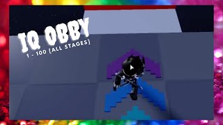 Roblox  IQ Obby All Stages [upl. by Ydak]