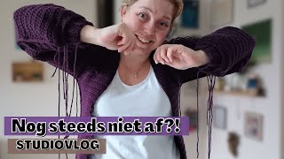 Het vest is nog niet af en naar het bos  Studio vlog [upl. by Ahsel]