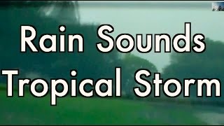 quotRainquot 6 Hrs quotRain Soundsquot Heavy Rain from inside a Car quotTropical Storm Debbyquot quotSleep Soundsquot HQ [upl. by Sivla771]