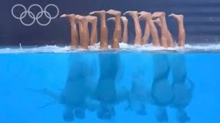 Team USA Artistic Swimmers Go Viral for UNBELIEVABLE Moonwalking Underwater [upl. by Batish]