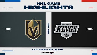 NHL Highlights  Golden Knights vs Kings  October 30 2024 [upl. by Amorete]