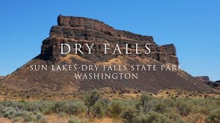 Dry Falls from the ground and air Sun LakesDry Falls State Park Washington [upl. by Burnham]