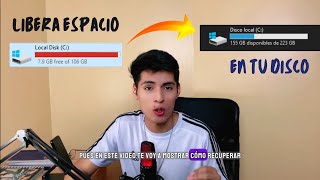 Cómo LIMPIAR Y LIBERAR espacio en mi computadora 🖥 Windows 10 8 y 7 Sin programas 💽 [upl. by Dranoc614]