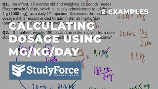 Calculating dosage using MgKgDay [upl. by Tesil]