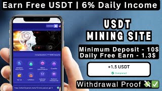 New Usdt Earning Site  new usdt mining site today  new usdt mining site 2024  free usdt earning [upl. by Inavoj]