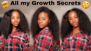 Heres EXACTLY How I Grow Long HEALTHY Natural Hair  My Natural Hair Journey 4b hair [upl. by Iadrahs]