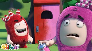 Treehouse wars Newt VS Fuse 🏠  OddBods  Science and Nature Cartoons For Kids Moonbug Kids [upl. by Rubi]