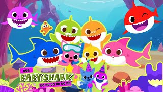 Baby shark kindergarten party of learning preschool learning and phonic song [upl. by Lein]