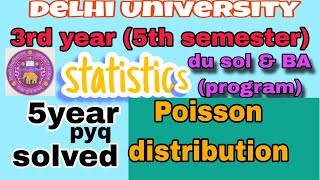 Poisson distribution L11 statistics mathematics [upl. by Nitnert790]