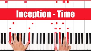 Time Inception Piano Tutorial Full Song [upl. by Donica]