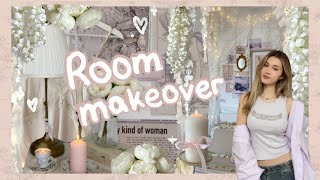 AESTHETIC ROOM MAKEOVER ♡ pinterest inspired ✧･ﾟ ✧･ﾟ [upl. by Nwotna728]