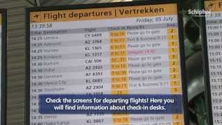 Directions for departure from Amsterdam Airport Schiphol nontransfer [upl. by Jordison529]