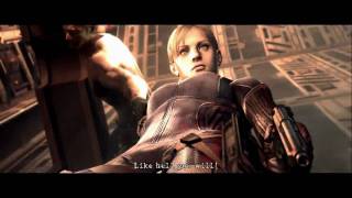 HD Resident Evil 5  Wesker shirtless fighting to Wesker Midnite Cutscenes [upl. by Raamaj]