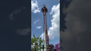 Detonator  drop tower  Thorpe park theme park ThorpeParkOfficial [upl. by Farhi]