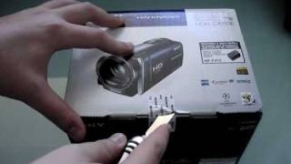 Unboxing Sony Handycam HDRCX115 [upl. by Solotsopa]