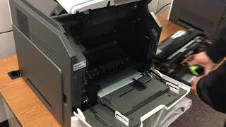 How to replace imaging unit for Lexmark printer [upl. by Lyrej392]