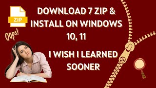 Download 7 Zip and Install on Windows 10 11 7zip driveintech [upl. by Ailehpo]