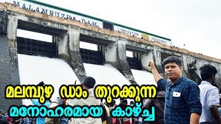 മലമ്പുഴ ഡാം തുറക്കുന്ന മനോഹരമായ കാഴ്ച്ച  Malampuzha Dam Water falls Visuals  Idukki Dam News [upl. by Adierf]