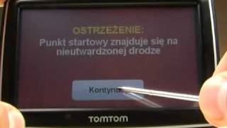 PORADA Wyznaczanie trasy w nawigacji TomTom XL IQ [upl. by Sedaiuqlem540]