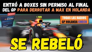 TODAS LAS RADIOS DE SERGIO PÉREZ Y SU INGENIERO HUGH BIRD EN HOLANDA ¡REVIVE CON CHECO LA CARRERA [upl. by Cassie]