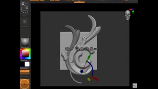 How to create Ornament 02 in Zbrush 1234 zbrush sculpting [upl. by Akenn]