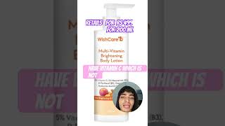 Wishcare Multi vitamin Brightening Body lotion selfcare skincare wishcare ceramides [upl. by Nahtaoj]