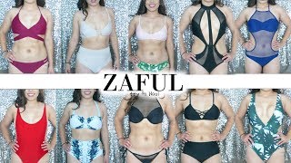 Zaful Try On Swimsuit Haul  1st Impressions [upl. by Cathi]