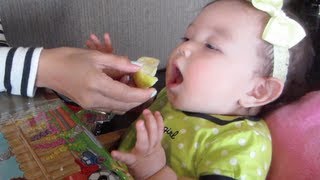 Babys first LEMON  May 11 2013  itsJudysLife Vlog [upl. by Brittni97]