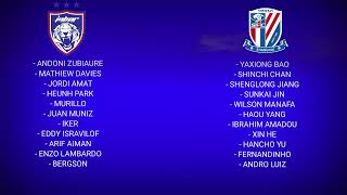 LIVE JOHOR DT vs SHANGHAI SHENHUA  AFC CHAMPIONS ELITE 2024  LIVE JDT  JDT LIVE [upl. by Dijam]