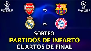 Sorteo de CUARTOS de Final de la Champions league 20232024 [upl. by Ltsyrk]