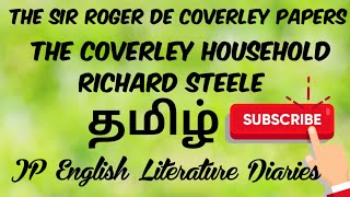 The Sir Roger De Coverley Papers  The Coverley Household by Richard Steele Summary in Tamil [upl. by Emearg]