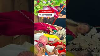 Karma Puja jhumar geet song story Karma short geetkarmapuja new reels viralreels [upl. by Llehsar596]