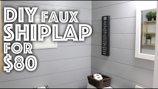 DIY Faux Shiplap for 80 [upl. by Callahan]